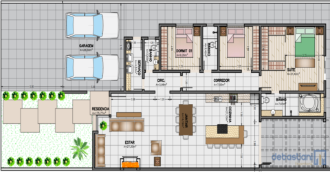 Projeto Casa Térrea 175m²